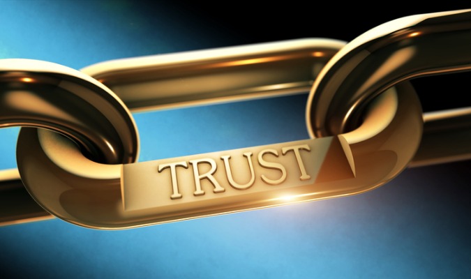 Image of strong chains representing trust in a business's reputation