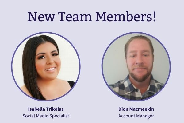 New Frontier Marketing team members, Isabella Trikolas and Dion Macmeekin
