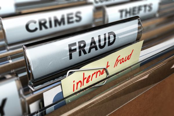 Files labeled crimes, thefts, fraud and internet fraud