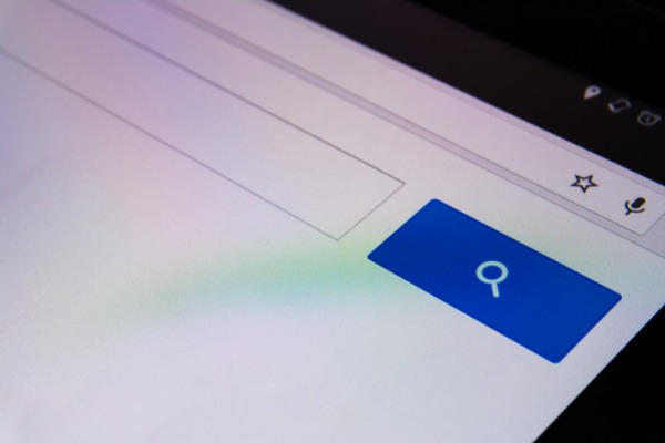 Search bar on a search engine results page